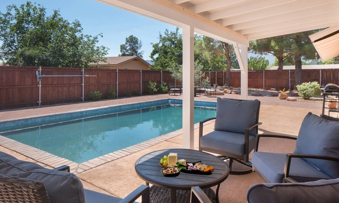 Cottonwood-Verde Village House | Pool, Hot tub, Fire Pit, BBQ ~ Beautiful home with patio living at it's best!