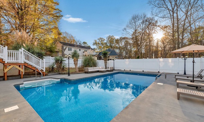 Lawrenceville House | Pool House/9beds/4Ba/Kings/Billiard/Air Hockey
