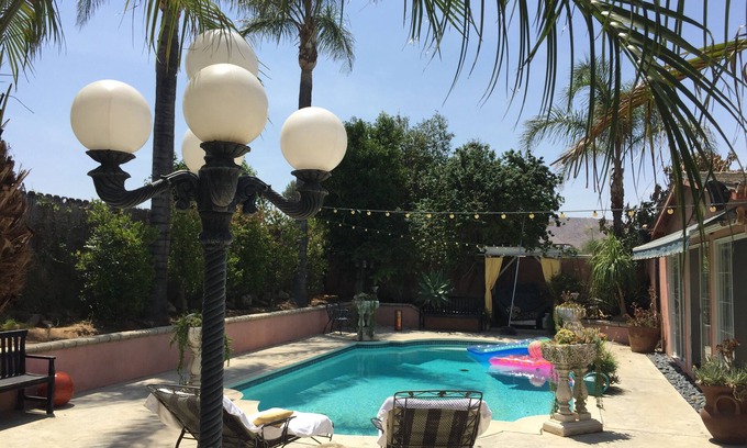 Glen Avon Apartment | Pool House/Guest Quarters Private Entrance, Private Patio, Quiet, CLEAN