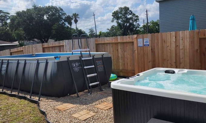 Northside House | Pool house with hot tub!