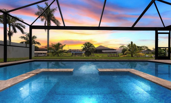 Caloosahatchee Apartment | Pool, Spa & Dock Modern Canal-Front Escape