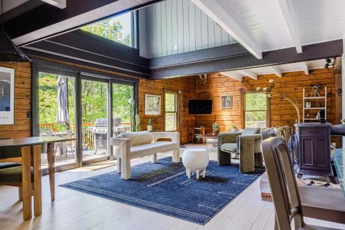 New Paltz House | PoolHot Tub Firepit Near Hikes Shops Dining Cragswood Lodge by AvantStay