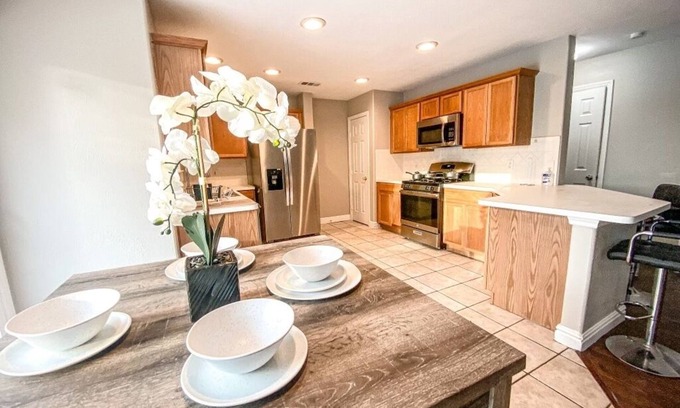 Cypress House | Poolside dream house! Golf course in Backyard