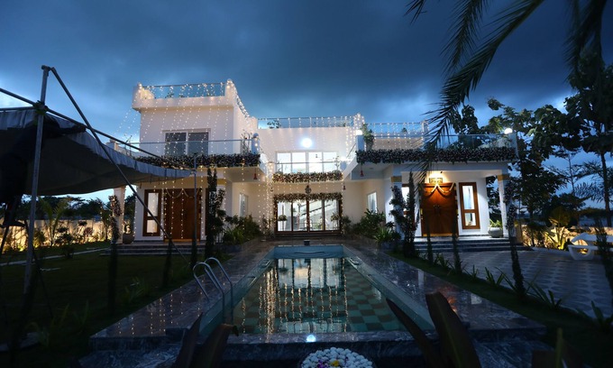 Chevella Other | Poorna: New Luxury 5 BHK Farmhouse w/Pool, Jacuzzi & Views