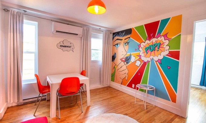 Plateau Mont Royal Apartment | Pop/Rooftop/Terraces/Plateau/St-Denis/AC/TV