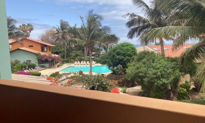Santa Maria Apartment | Porto Antigo 2 Beach front 40 with swimming pool, and gardens sleeps 4 person