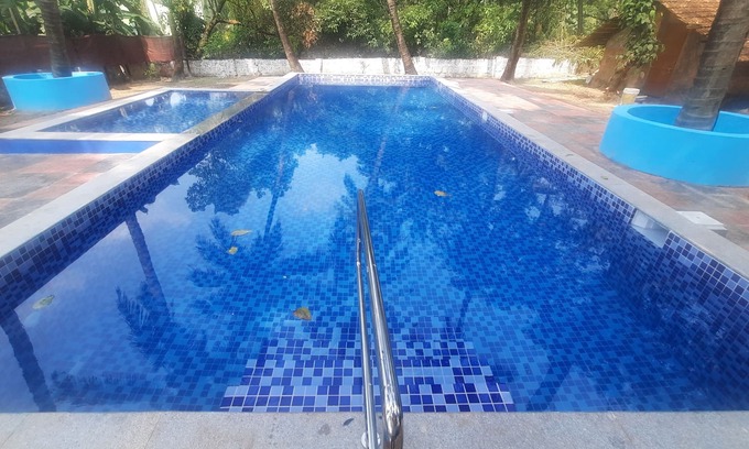 Cansaulim Villa | Portuguese Era Goan Home Swimming Pool Insta: @little.yellow.house1943