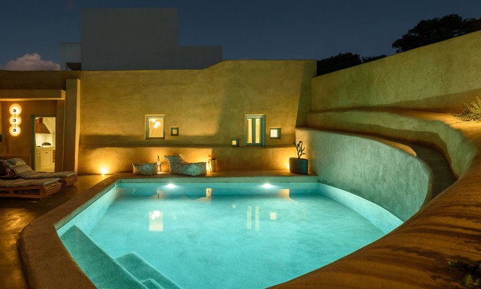 Episkopi Gonias Villa | Potamos Luxury House with heated pool, full privacy - breakfast included