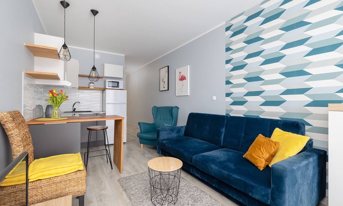 West Pomeranian Voivodeship Apartment | Potulicka Yellow Studio