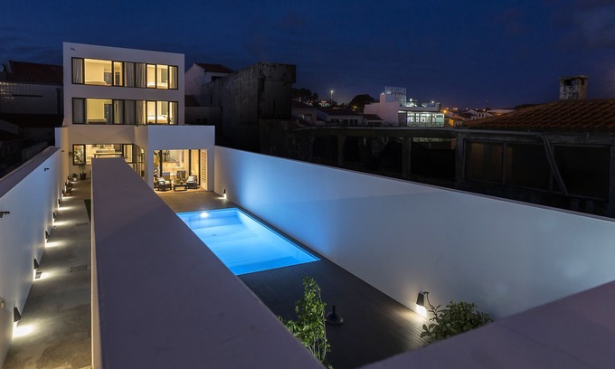 Ponta Delgada House | Praia de Santos, Exclusive Villa, Sea-sided with swimming pool, Azores Islands