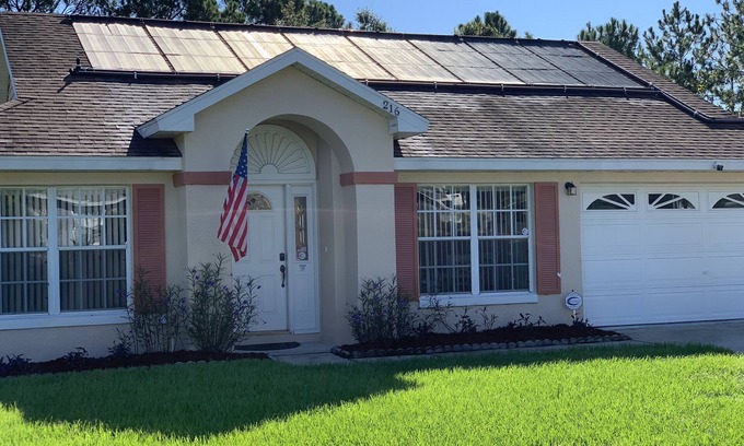 Sunridge Woods Villa | Premier Host Rated Villa - Private solar heated pool & family games room