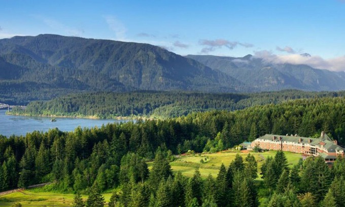 Stevenson Apartment | Premier King Room with Fireplace and Forest Views