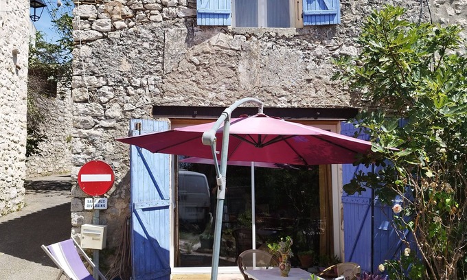 Bourg-Saint-Andeol House | Pretty sunny village house with view and garden