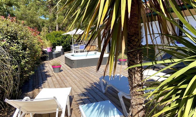 Lacanau-Ocean House | PRETTY VILLA JACUZZI HEATED, WIFI, renovated 2018 facing the golf LACANAU-OCEAN 6 p