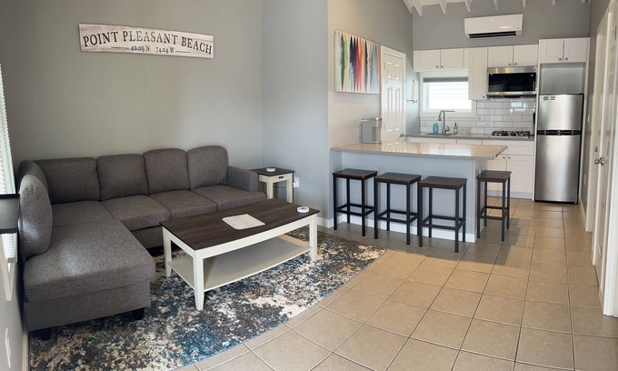 Point Pleasant Beach Condo | Prime Location, Steps from Beach, 2 BR, 1 BA with onsite parking spot