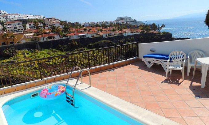 Los Gigantes Villa | Prime Sea Front Villa, 1 Min Walk to Village/Beach/Marina, Pool, AC, UKTV, WiFi