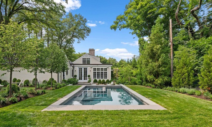 Princeton House | Princeton home with pool & hot tub. Designed for entertaining and gathering.