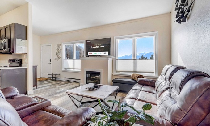 Buena Vista Condo | Princeton View! Posh Downtown King Workspace