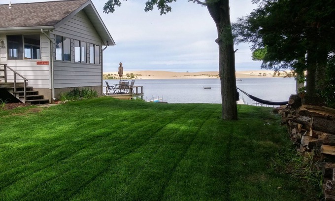 Silver Lake Resort | Private 100' Beachfront: Amazing Views, Pontoon Boat, Kayaks, Paddleboad