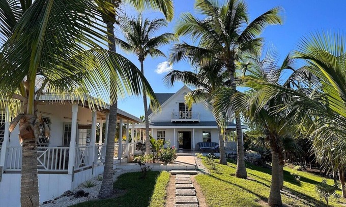 North Palmetto Point Cottage | Private 12 Acre Beachfront Home on a World Renowned Pink Sand Beach