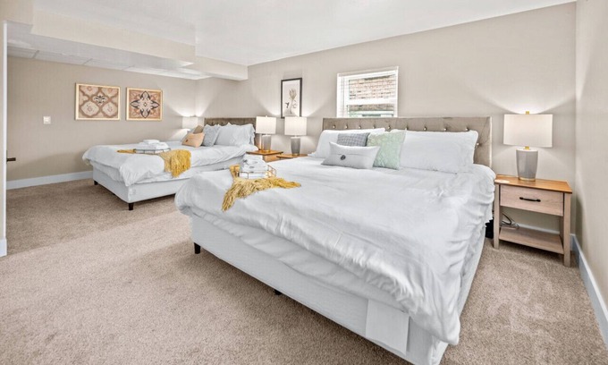 St. Charles Apartment | Private Basement Retreat w/HOT TUB by StayLage