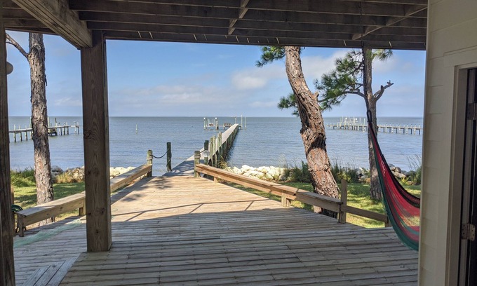 St. George Island Apartment | Private Bayfront Apartment with King bed and Awesome View