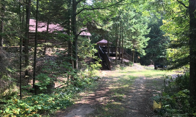 Tiny Cottage | Private beach access across the street-2BR Cottage in the woods-amazing sunsets