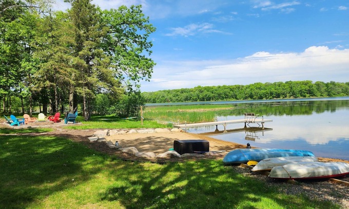 Pequot Lakes Cabin | Private Beach, Beautiful Lake Home, Fishing, Recreation - Everything You Need!