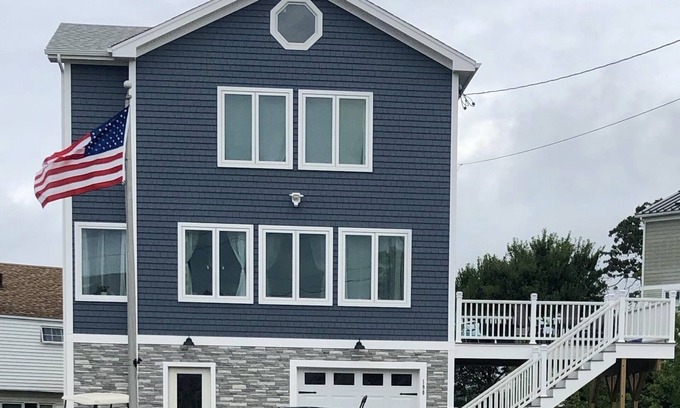 Old Saybrook House | Private beach community home across the street access to Cornfield Point Beach.