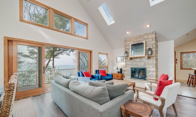 Coloma House | Private Beach House w/177' Sandy Beach, Luxury Kitchen & Endless Views!