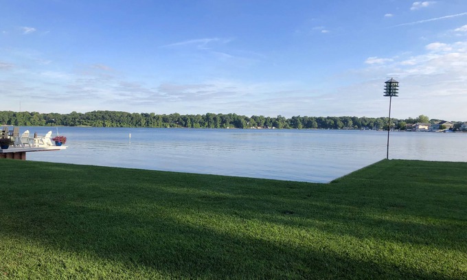 La Porte House | Private Beach, Lakefront, Spacious yard, Dock. Make memories at the lake!