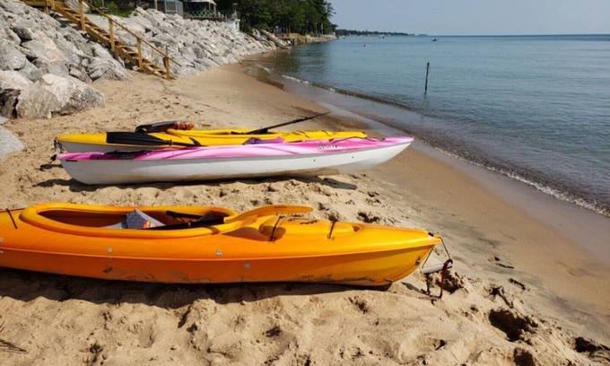 Oscoda House | Private beach location