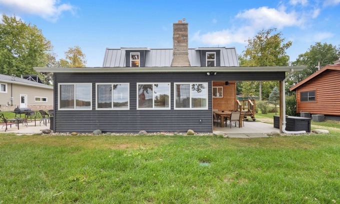 Grand Junction House | Private Beach & Pontoon Included! Your Lakeside Haven in SW Michigan Awaits!