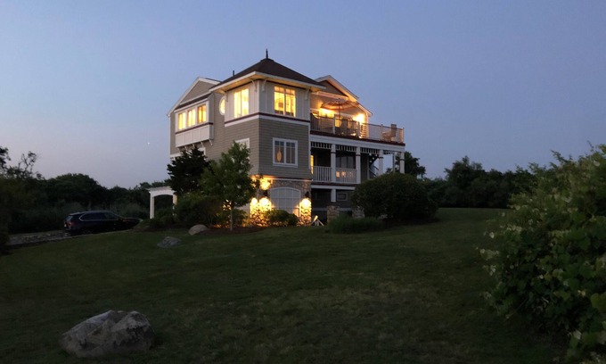 Breakwater Village House | Private beach retreat on 1+ acre and views of ocean!