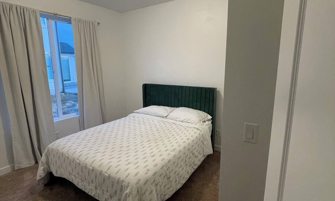 American Fork House | Private bedroom with full bathroom