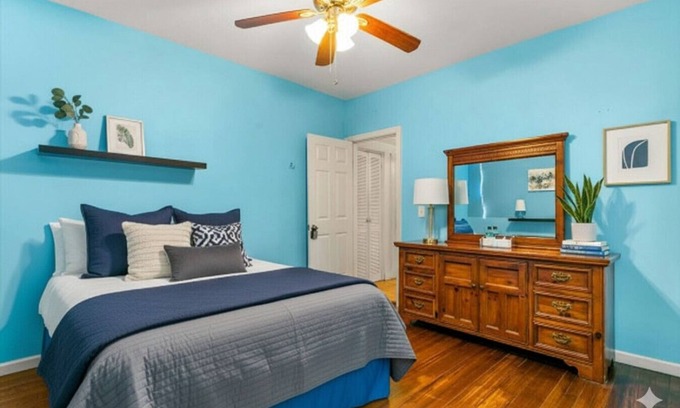 Bridgeport Apartment | Private bedroom, Yale and St. V