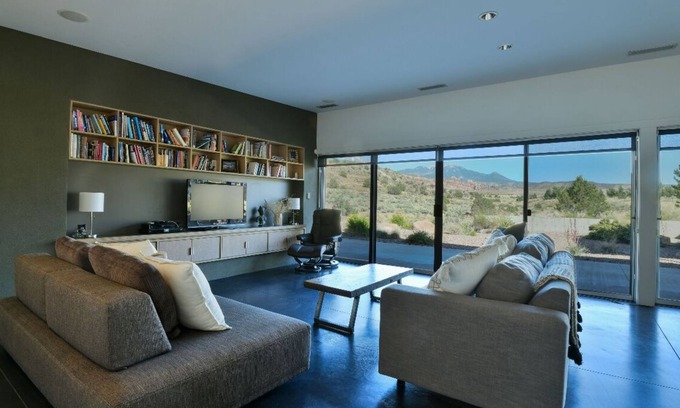 Moab South Valley House | Private Contemporary Home in Moab Featuring Mountain and Red Rock Views
