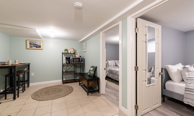 Nutley Apartment | Private Cozy Basement 2 br Apt. 30mins to NYC!