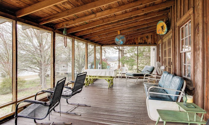 Greenwood Cottage | Private Dock + Porch: Serene Lake Greenwood Escape