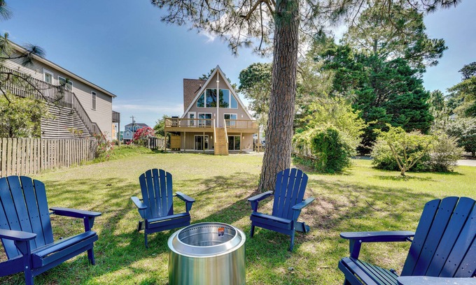 Colington Harbour House | Private Dock & Beach Access: Outer Banks Area Home