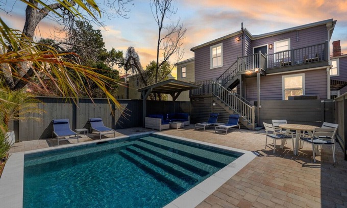 Downtown Charleston Apartment | Private HEATED Pool Oasis 4 Bedroom Suite