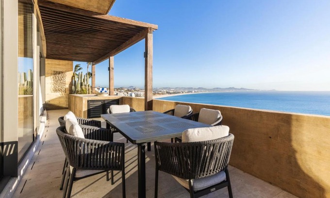 San Jose del Cabo Apartment | Private Hot Tub - Stunning Views - Exterior Terrace