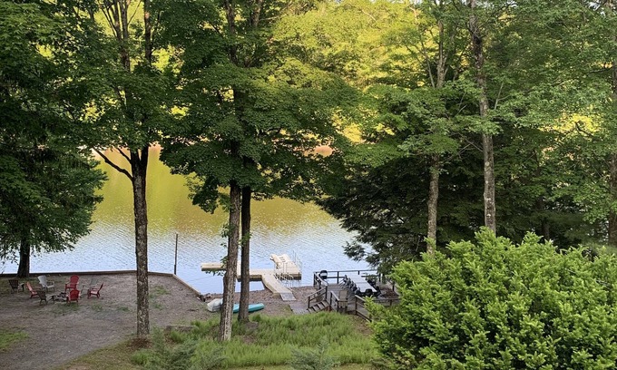 Mongaup Valley House | Private Lakefront, Dock Kayaks, Hot Tub, Game Room -Never leave the house!