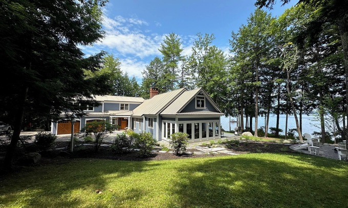 South Casco House | Private Lakefront Estate with 180 Degree Views