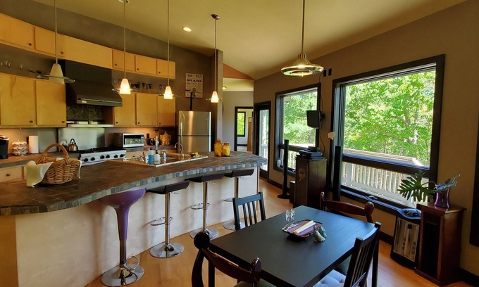 Shohola House | Private Loft Style Home Perched on Cliff overlooking the Delaware River