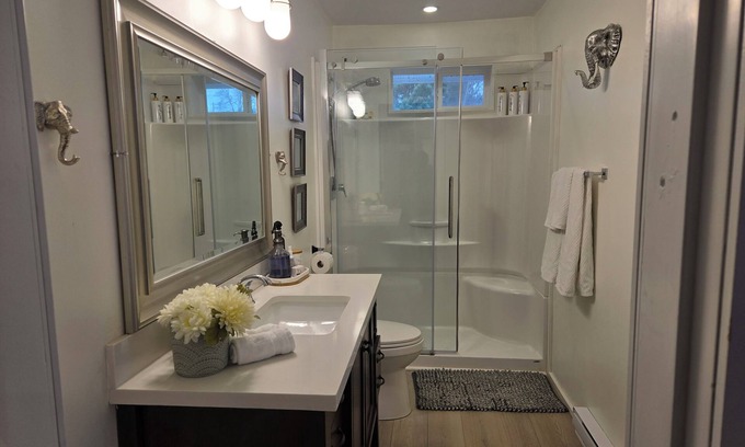 Regional District of Nanaimo House | Private Master Bedroom in a Farmhouse