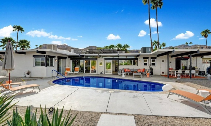 Cathedral City Cove House | Private Mid-Century Gem With Sweeping Views of Palm Springs!