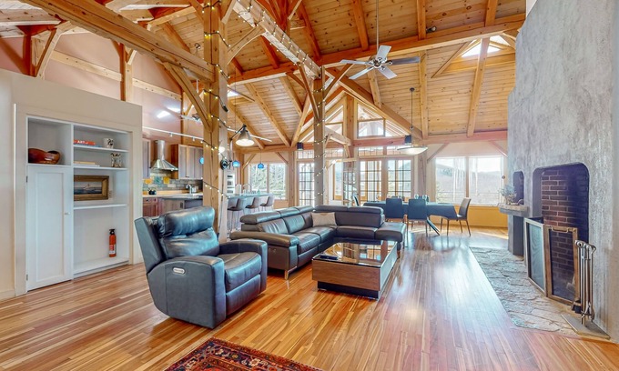 Underhill House | Private mountain retreat with a game room, home theater, & jetted tub