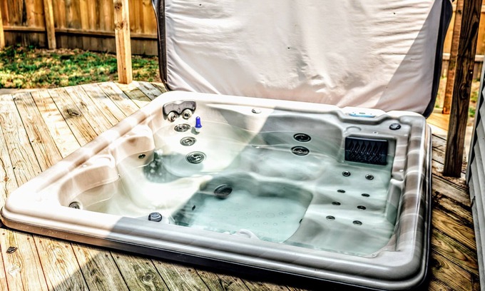 Kentwood House | Private oasis huge heated inground pool with hot tub close to Grand Rapids