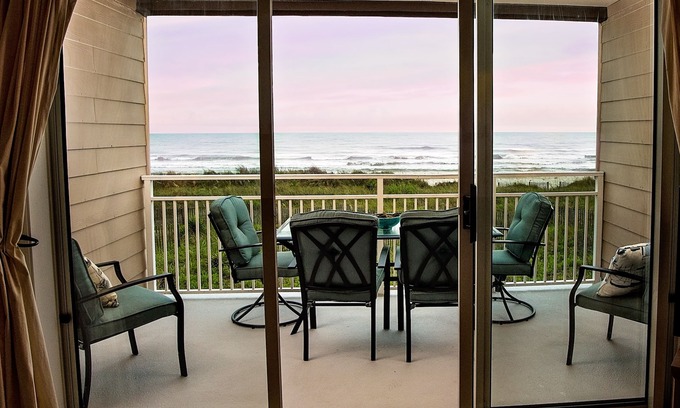 Ocean Isle Beach Condo | Private Ocean Front Windjammer Condo Spectacular Ocean View Steps From the Beach